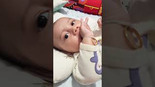 Hungry baby baby happybaby shorts cute babboy sleep Night music bedtime song [upl. by Ecylla]