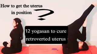 yogasan to cure retroverted uterus How to get uterus in position [upl. by Enitsugua]