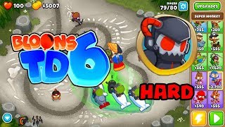 BTD6 STREAMBED on HARD NO Powers or Double Cash [upl. by Layla]