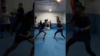 Alibek sparing Orken kickboxing sparring motivation ufcboxing [upl. by Adelind436]