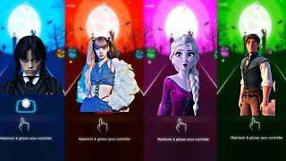 Wednesday Addams Vs BLACKPINK Vs Elsa Frozen Vs Tangled  Who Is Best [upl. by Lacym]