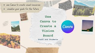 Create a Vision Board Using Canva [upl. by Anoynek854]