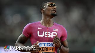 Reigning world champ Fred Kerley gets the job done into 100m semis alongside Sevilles PB [upl. by Morrissey]