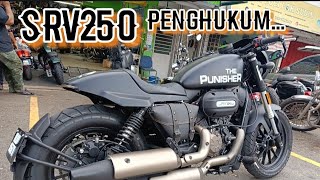 SRV250 emangnyaFlexible viral motovlog motorcycle bike moto custom qjmotor [upl. by Annahc]