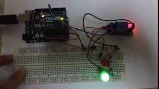 018 Arduino 아두이노  relay module control 릴레이 모듈 제어 use 2 led [upl. by Enimsaj]