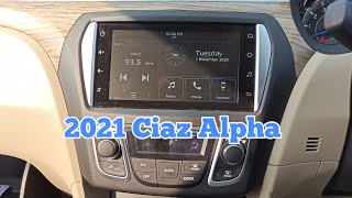 2021 Maruti Suzuki Ciaz Alpha BS6 facelift real review infotenmat system [upl. by Caro]