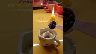 one minute microwave eggless chocolate mug cake 🍫 [upl. by Llerad238]