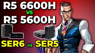 Valorant  R5 5600H VS R5 6600H  Beelink SER5 VS SER6 Mini PC  Game Comparison  What is Different [upl. by Ellehsem]