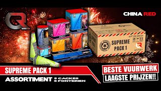 SUPREME PACK 1  China Red  vuurwerk met inhoud [upl. by Bunow101]