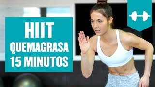 Rutina HIIT para adelgazar 15 minutos en Casa  HIIT Quema Grasa [upl. by Eiloj]