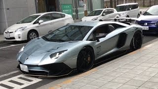 爆音‼ V12パワークラフトサウンド 世界限定500台 ランボルギーニ アヴェンタドール SV in大阪 Lamborghini Aventador LP7504 SV [upl. by Mauve]