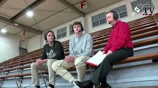 Muhlenberg basketball halftime interview  Matt Kempter and Tommy McGuire [upl. by Conrado]