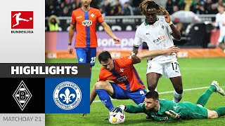 Borussia Mgladbach  Darmstadt 98 00  Highlights  Matchday 21 – Bundesliga 202324 [upl. by Sillsby]