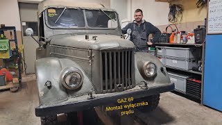 Gaz 69  montaż hebla w samochodzie zabytkowym [upl. by Hselin291]