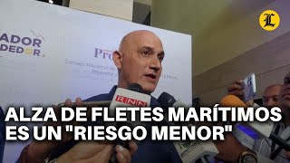 Ministro de Economía considera alza de fletes marítimos es un riesgo menor para RD [upl. by Retxab]