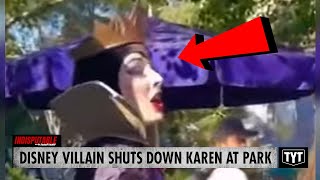 WATCH Disney Villain SHUTS DOWN Karen At Park [upl. by Gessner]