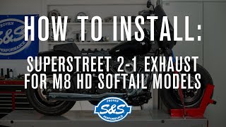 SampS Cycle  SuperStreet 2 into 1 Installation  M8 HD® Softail® Models [upl. by Lenz792]