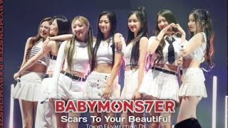 Babymonster performing quotScars to your beautifulquot in Tokyo D1 babymonster kpop [upl. by Sell]