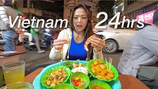 Eating ONLY Vietnamese Street Food For 24 Hours like a local [upl. by Aurie552]