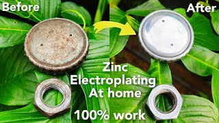 How to zinc electroplating old motorcycle parts [upl. by Jacobsen]