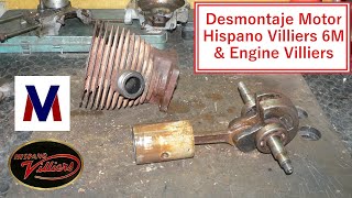 Desmontaje Motor Hispano Villiers 6M amp Engine Villiers [upl. by Susette883]