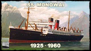 SS MONOWAI 1925  1960 [upl. by Zedecrem]