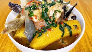 CATFISH PEPPERSOUP AND UNRIPE PLANTAIN RECIPE POINT AND KILL NIGERIAN CATFISH RECIPE [upl. by Ternan893]