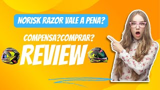 CAPACETE NORISK RAZOR ONDE ENCONTRO VALE A PENA REVIEW [upl. by Enyedy940]