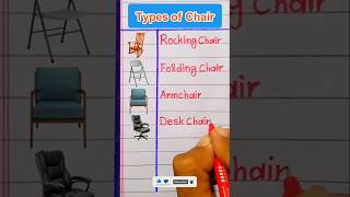 Chairs Name in EnglishTypes of Chairs in EnglishKinds of Chairs [upl. by Yeargain450]