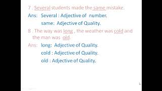 CH 5 ADJECTIVES English Grammar Textbook Exercises Class  5 [upl. by Mcquoid156]