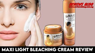 Maxi Light Bleaching Cream Find Out If Its a Bleaching Lotion amp Know The Side Effects [upl. by Rocray149]