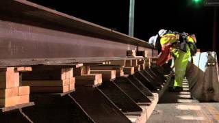 Expo Phase 2  Sepulveda Bridge Falsework Installation  5 Minute Video [upl. by Naji]