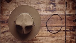 Stetson Education How to attach the Campaign Hat Chin Strap [upl. by Fazeli62]