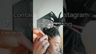 Instant dreadlocks making tips babylocks retwist crochet locks hairstyles rasta dreadlocks guy way [upl. by Jenette487]