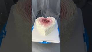 Rose petal cake design full tutorial cakedecorating shorts [upl. by Putscher]