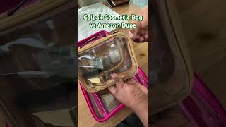 Travel Essentials Part 1  Calpak Cosmetic Bag vs Amazon Dupe [upl. by Joliet]