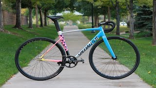 Specialized Allez Sprint Track  Red Hook Crit Edition  Dream Fixed Gear Build [upl. by Aerdnaeel]