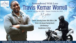 Live Stream of Service for Travis Kemar Worrell [upl. by Barbe]