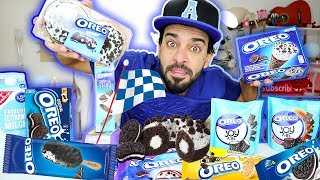 تحدي أكل جميع منتجات أوريو بمعدل ۱۰،۰۰۰ سعرة حرارية  Oreo 10000 Calorie Challenge [upl. by Edmunda842]