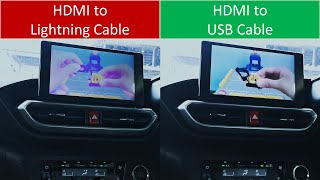 Perodua Ativa Pink Screen Smartlink vs HDMI [upl. by Inajar]