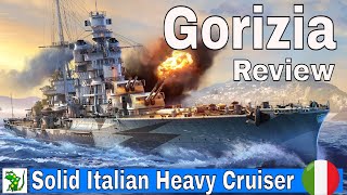 Gorizia Review amp Moments A Fine Heavy Italian Cruiser  World of Warships Legends  Review [upl. by Ardnajela]