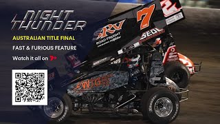 Breathtaking 2024 Australian Sprint Car Championship  Feature Race [upl. by Secnirp987]