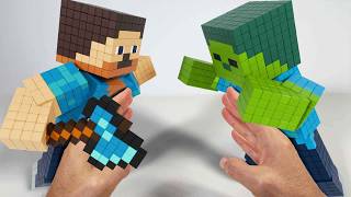 Steve VS Zombie Minecraft Animation  Magnetic Games [upl. by Ahsea327]