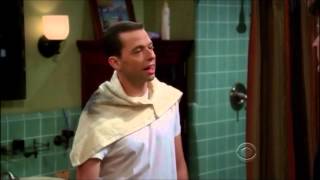 Two and a Half Men  Alans SprayOn Hair HD [upl. by Gilus]