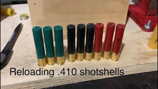 Saving money Reloading 410 shotshells by hand Is it worth it Time will tell… [upl. by Aidua]