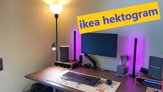 Ikea hektogram floor uplighter  reading lamp [upl. by Mallon849]