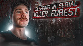 OVERNIGHT in a Serial KILLER FOREST HAUNTED Pt2 [upl. by Ayekahs]