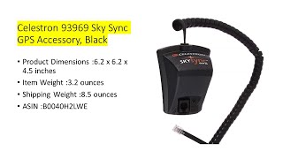 Celestron 93969 Sky Sync GPS Accessory Black [upl. by Soulier]