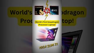 Worlds First Snapdragon Processor Laptop lenovo lenovoyogaslime7x snapdragonxelite shorts [upl. by Rebekkah]