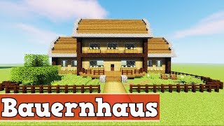 Wie baut man ein Bauernhaus in Minecraft  Minecraft Bauernhaus bauen deutsch [upl. by Pessa]